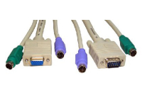 Cables Direct EX-552 KVM cable 2 m Beige