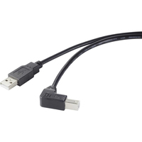 Renkforce RF-4613068 USB Kabel 0,5 m USB 2.0 USB A USB B Schwarz