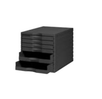 Styro 238-8403.95 Büro-Schubladenschrank Schwarz Polystyrene