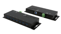 EXSYS EX-1188HMS-3 Schnittstellen-Hub USB 3.2 Gen 1 (3.1 Gen 1) Type-B 5000 Mbit/s Schwarz