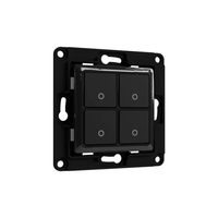 Shelly Switch 4 light switch Plastic Black
