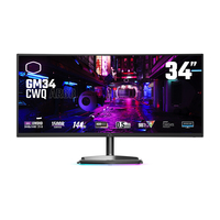 Cooler Master Gaming GM34-CWQ ARGB LED display 86,4 cm (34") 3440 x 1440 Pixel UltraWide Quad HD Schwarz