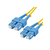 MCL FJOS2/SCSC-15M câble de fibre optique SC OS2 Jaune