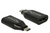 DeLOCK 64151 tussenstuk voor kabels DisplayPort USB Type-C Zwart