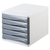 Helit H6129482 desk tray/organizer Plastic Grey, White