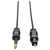 Tripp Lite A104-02M Ultra Thin Toslink to Mini Toslink Digital Optical SPDIF Audio Cable, 2M (6.56 ft.)