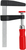 BESSEY LM25/5 abrazadera Abrazadera en F 25 cm Aluminio, Negro, Rojo