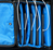 Leba NoteBag NB2-5C-BLU-IT tároló/töltő kocsi és szekrény mobileszközökhöz Hordozható eszközrendező doboz Kék