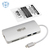 Tripp Lite U442-DOCK11-S USB-C Dock – 4K HDMI, USB 3.x (5 Gbps), USB-A/C-Nabe, GbE, Speicherkarte, 60 W PD-Aufladung