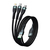 4smarts 540439 USB Kabel 1,5 m USB 2.0 USB A USB C/Micro USB A/Lightning Schwarz, Grau
