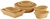 Tisch- und Buffetkorb, oval 23 x 17 cm, H: 8 cm Polypropylen, hellbeige