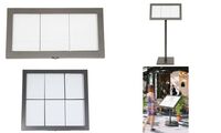 Securit Pied support pour vitrine d'affichage LED, 980 mm (70020546)