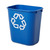 Recyclingbehälter am Arbeitsplatz Recycling-Abfallkorb, klein, 12 l, blau