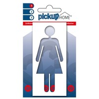 Pickup 3d Home Picto Frame Zelfklevend Vrouw Wit Diapositief