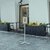Durable INFO STAND OUTDOOR Stainless Steel Floor Sign | A3 Display Panel | Grey