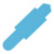 ELBA Stecksignal aus PVC, zum Einstecken in Schlitzstanzungen von Pendelregistraturen und Einstellmappen, hellblau