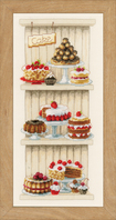 Counted Cross Stitch Kit: Delicious Cakes