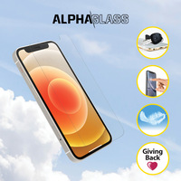 OtterBox Protections écrans Alpha Glass iPhone 12 mini - Transparent - verre trempé