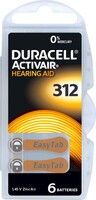 Hörgerätebatterie 1,4V 312Activair Duracell PR41 (Bli.6)