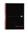 Black n Red Notebook Card Cover Wirebound 90gsm Ruled and Perforated 100pp A5 Ref 100080155 [Pack 10]