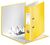 Leitz 180 WOW Yellow Lever Arch File Laminated Paper on Board A4 80mm Spine Width (Pack 10)