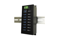 Hub, USB 3.0, 7 Port, Metallgehäuse, (Din-Rail), Exsys® [EX-1187HMVS]