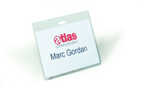 Durable Security Name Badge without Clip 60x90mm Clear (Pack 20) 813519