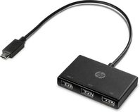 USB-C to USB-A USB-C to USB-A Hub, USB 3.2 Gen 1 (3.1 Gen 1) Type-C, USB 3.2 Gen 1 (3.1 Gen 1) Type-A, Black, HP ZBook Interfacehubs