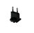 EUROPE ADAPTER CLIP FOR POWER SUPPLY CN-000803-05, Type C (Europlug), Black Stecker & Adapter