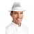 Trilby Hat in White - Polyester with Mesh Construction and Lightweight - M