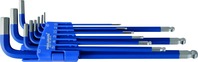 Winkelstiftschluessel Satz Innen-6Kant lange Ausführung, blau 1,5 - 10 mm 9-teilig