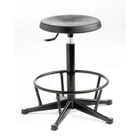 Industrial stool with footring
