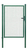 Wellengitter-Einzeltor,vz,grün Kst.b.,B Mitte-Mitte Pf.1000mm,H1500mm