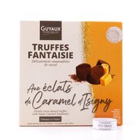 Guyaux Truffes Fantaisie mit Karamell-Stückchen Kakaokonfekt ohne Palmfett (200 Gramm)