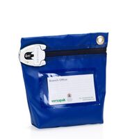 Versapak T2 High Secure Reusable Cash Bag small Blue