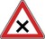 Verkehrszeichen VZ 102 Kreuzung oder Einmündung, SL 630, Alform, RA 3