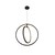 LED Pendelleuchte ONE VERTICAL PD, IP20, 40W 2700/3000K 2400lm, dimmbar, schwarz