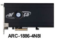 Raid Controller ARC-1886-4N8I 4x M.2 und 8-Port Tri Mode 1x SFF 8654 PCIe 4.0 -