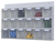 MultiStore wall set, 18 transparent bins