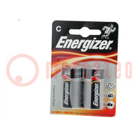 Battery: alkaline; 1.5V; C; non-rechargeable; 2pcs; Base