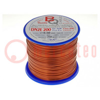 Coil wire; double coated enamelled; 0.5mm; 0.25kg; -65÷200°C