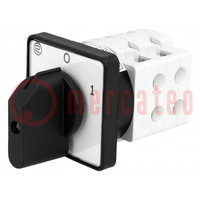 Switch: cam switch; Stabl.pos: 2; 16A; 0-1; for building in; 4kW