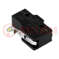 Microswitch SNAP ACTION; 15A/250VAC; 6A/30VDC; SPDT; ON-(ON)