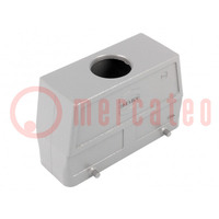 Enclosure: for HDC connectors; Han® B; size 24B; for cable; high