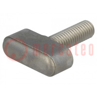 Knob wing; Ext.thread: M8; 25mm; stainless steel; W: 30mm