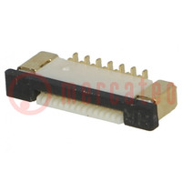 Connector: FFC/FPC; verticaal; PIN: 14; ZIF; SMT; 0,5A; 30mΩ; 0,5mm