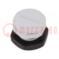 Pressure compensation device; IP68; -40÷125°C; Thread: M12