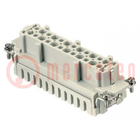 Connector: HDC; contact insert; female; Han® ES; PIN: 24; 24+PE