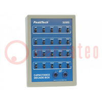 Decade box: capacitance; Number of ranges: 5; 100pF÷11111nF