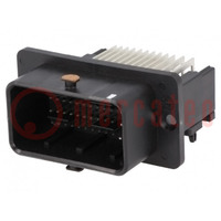 Connector: automotive; CMC; male; socket; PIN: 48(8+40); brown; THT